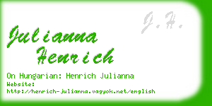 julianna henrich business card